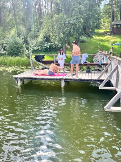 Zdjęcie z obozu rodzinnego na Litwie